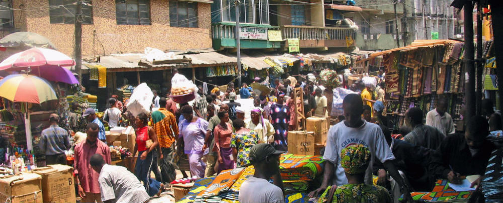 A market in Lagos, Nigeria. (Photo: Zouzou Wizman) Security Priorities for the New Nigerian Government