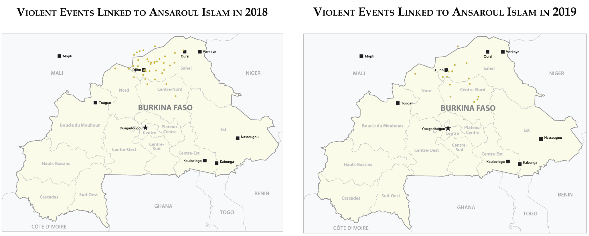 Violent Events Linked to Ansaroul Islam in 2018 & 2019 Violent Events Linked to Ansaroul Islam in 2018 & 2019