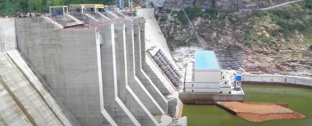 The Bui dam in Ghana, cofunded by the Government of Ghana and Sinohydro. The Bui dam in Ghana, cofunded by the Government of Ghana and Sinohydro.